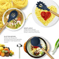 12 Pcs Silicone Cooking Utensils Kitchen Set | Heat Resistant Non Toxic Spatula Set With Turner Tongs,spoon,brush,whisk Wooden Handle Random Color - Elite Chooice