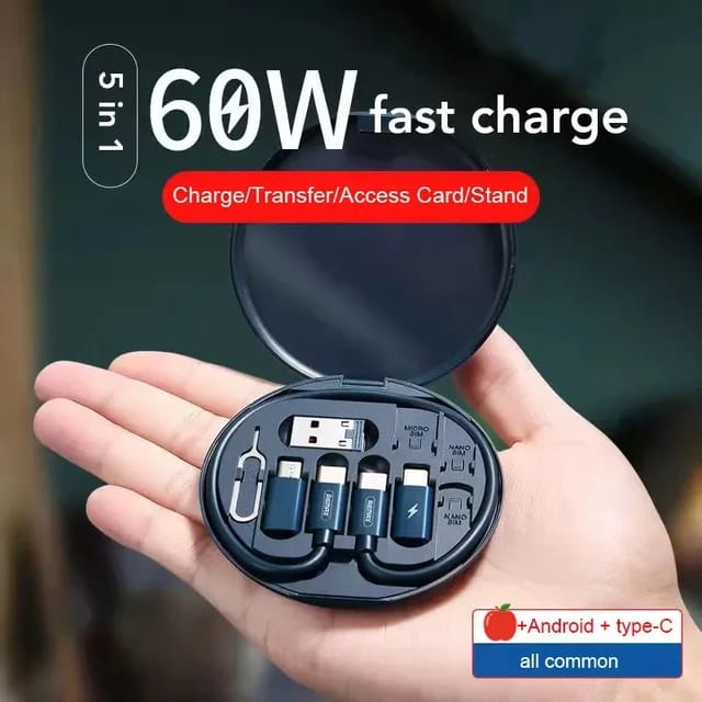 ( 5 In 1 ) Data Cable Set All Solutions In One - Elite Chooice