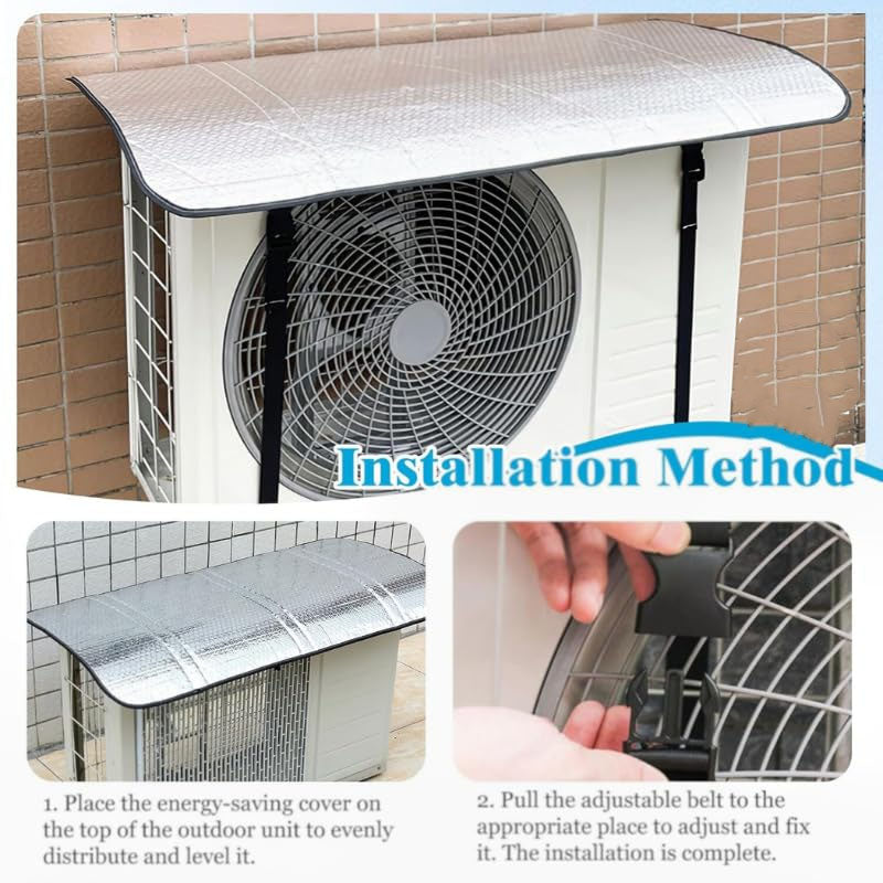 AC Outdoor Unit Protector Aluminium Cover With Straps - Elite Chooice