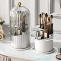 Rotating Makeup Brush Holder With Sliding Lid - Elite Chooice
