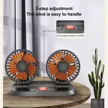 Car Fan Long Neck Double Head Adjustable V Fan - Elite Chooice