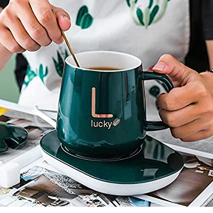 Ceramic Coffee Cup With Automatic Heating Pad - Elite Chooice