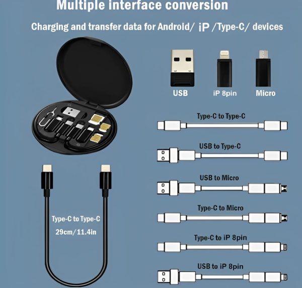 ( 5 In 1 ) Data Cable Set All Solutions In One - Elite Chooice
