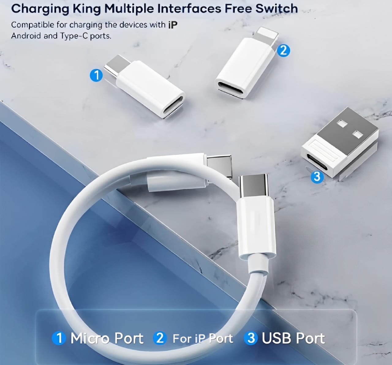 ( 5 In 1 ) Data Cable Set All Solutions In One - Elite Chooice