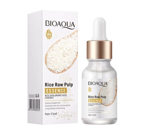 Bioaoua Hyaluronic Acid Rice Raw Pulp Essence Face Serum 15ml - Elite Chooice