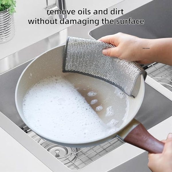 Dish Washing Rugs For Wet And Dry, Metal Wire Dish Towels For Kitchen - Elite Chooice