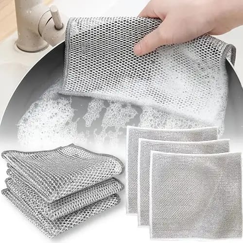 Dish Washing Rugs For Wet And Dry, Metal Wire Dish Towels For Kitchen - Elite Chooice