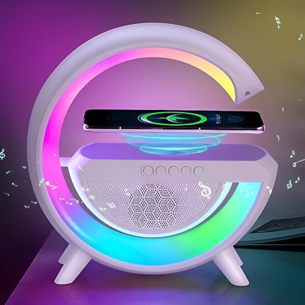 G Shaped Rgb Light Table Lamp With Wireless Charger - Elite Chooice