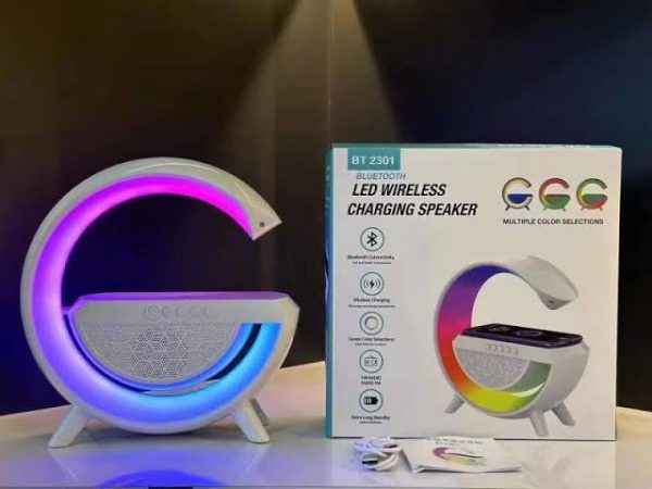 G Shaped Rgb Light Table Lamp With Wireless Charger - Elite Chooice