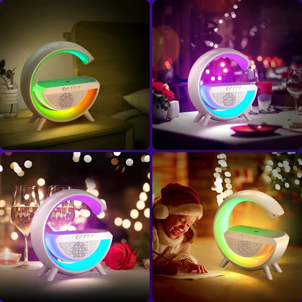 G Shaped Rgb Light Table Lamp With Wireless Charger - Elite Chooice
