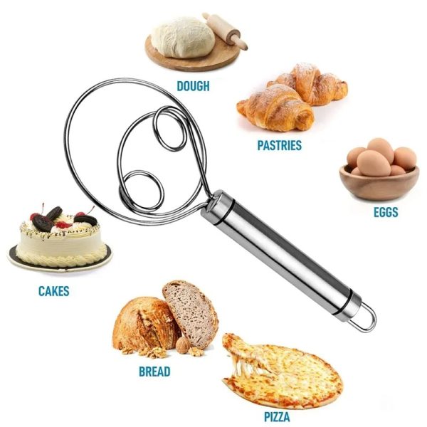 Manual Non Stick Steel Flour Cream Mixer Beater - Elite Chooice