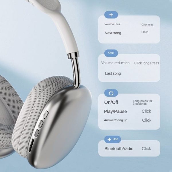 P9 Wireless Bluetooth Headphones Adjustable Over-the-ear Stereo Headset - Elite Chooice