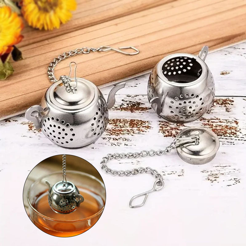 Mini Teapot Tea Infuser Strainer Filter Stainless Steel - Elite Chooice
