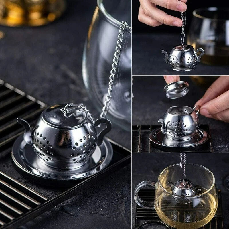 Mini Teapot Tea Infuser Strainer Filter Stainless Steel - Elite Chooice