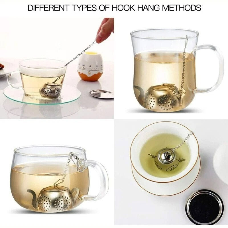 Mini Teapot Tea Infuser Strainer Filter Stainless Steel - Elite Chooice